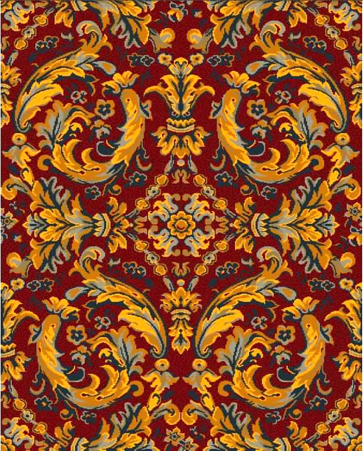 This is the carpet that was found and mimicked for the carpet restoration project at Shea's.