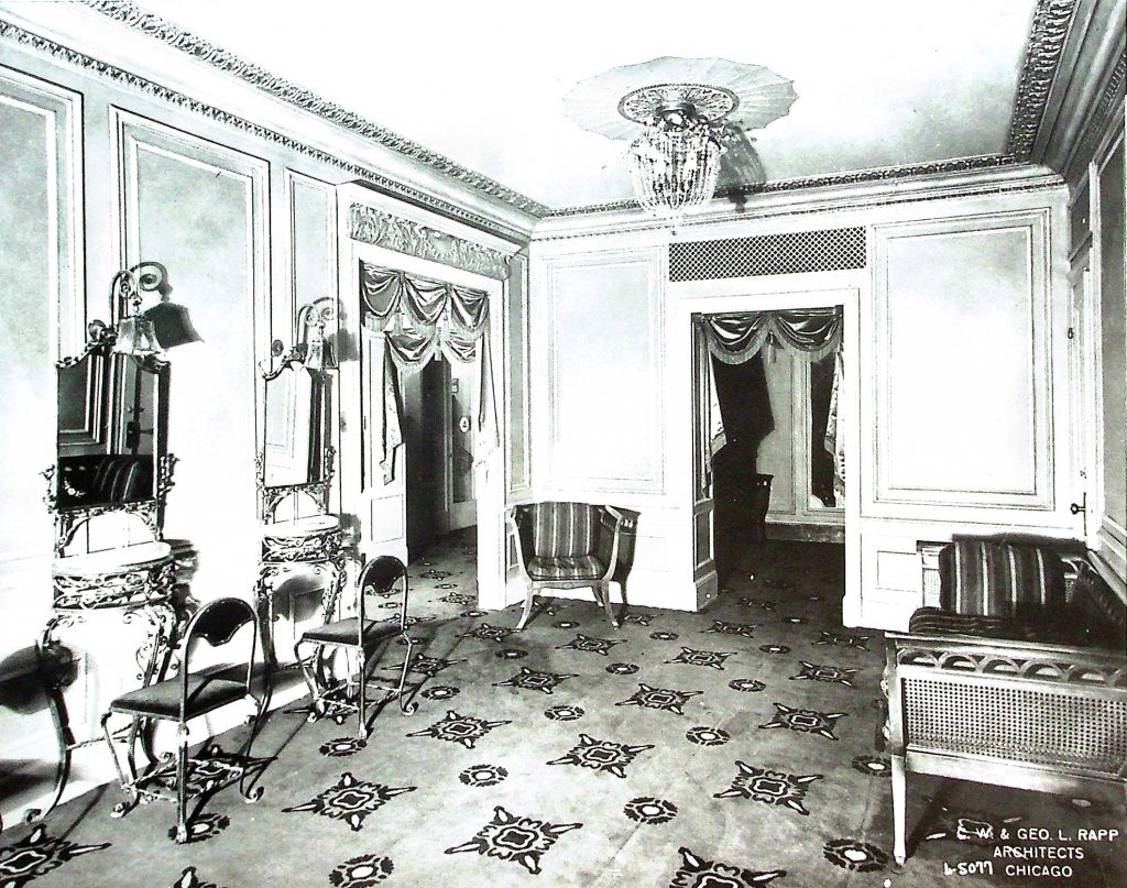 The Ladies' Room - each with a personal vanity.