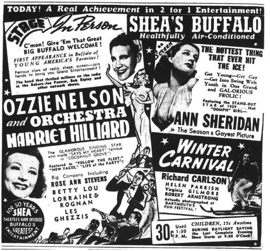 July 26, 1936 - Ozzie Nelson and his Orchestra featuring Harriet Hilliard (later better known for radio and tv series, <i>The Adventures of Ozzie and Harriet</i>) headline