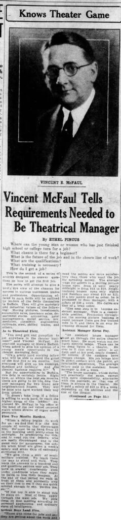 "You need grit and gumption to get anywhere in the theater business!"